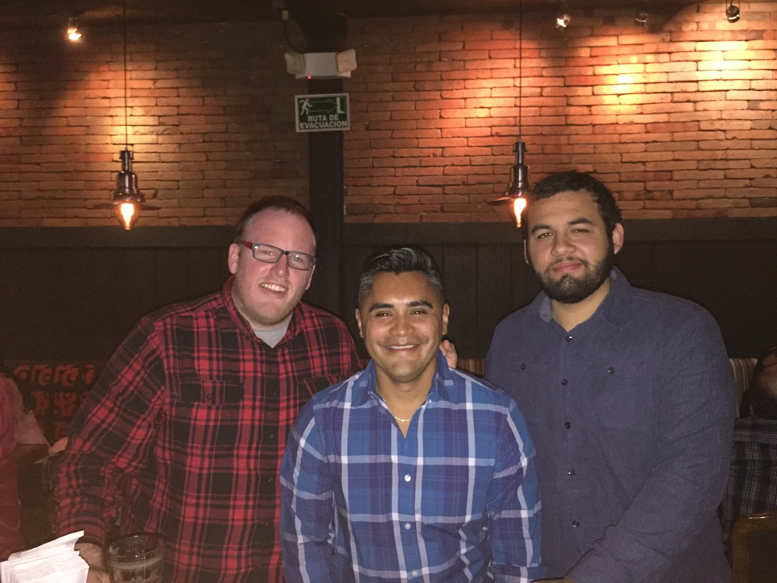 Friends at Wendlandt craft brewery in Ensenada