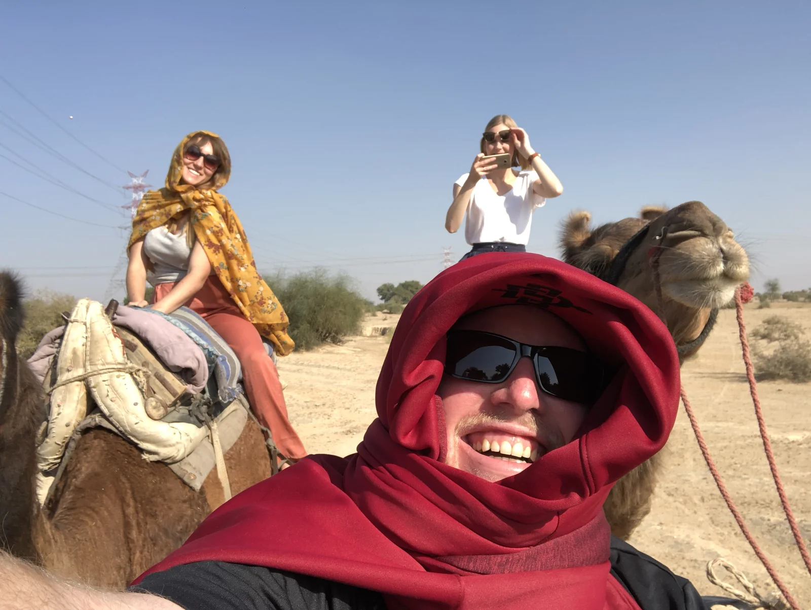 Camel ride through the Thar Desert in Rajasthan