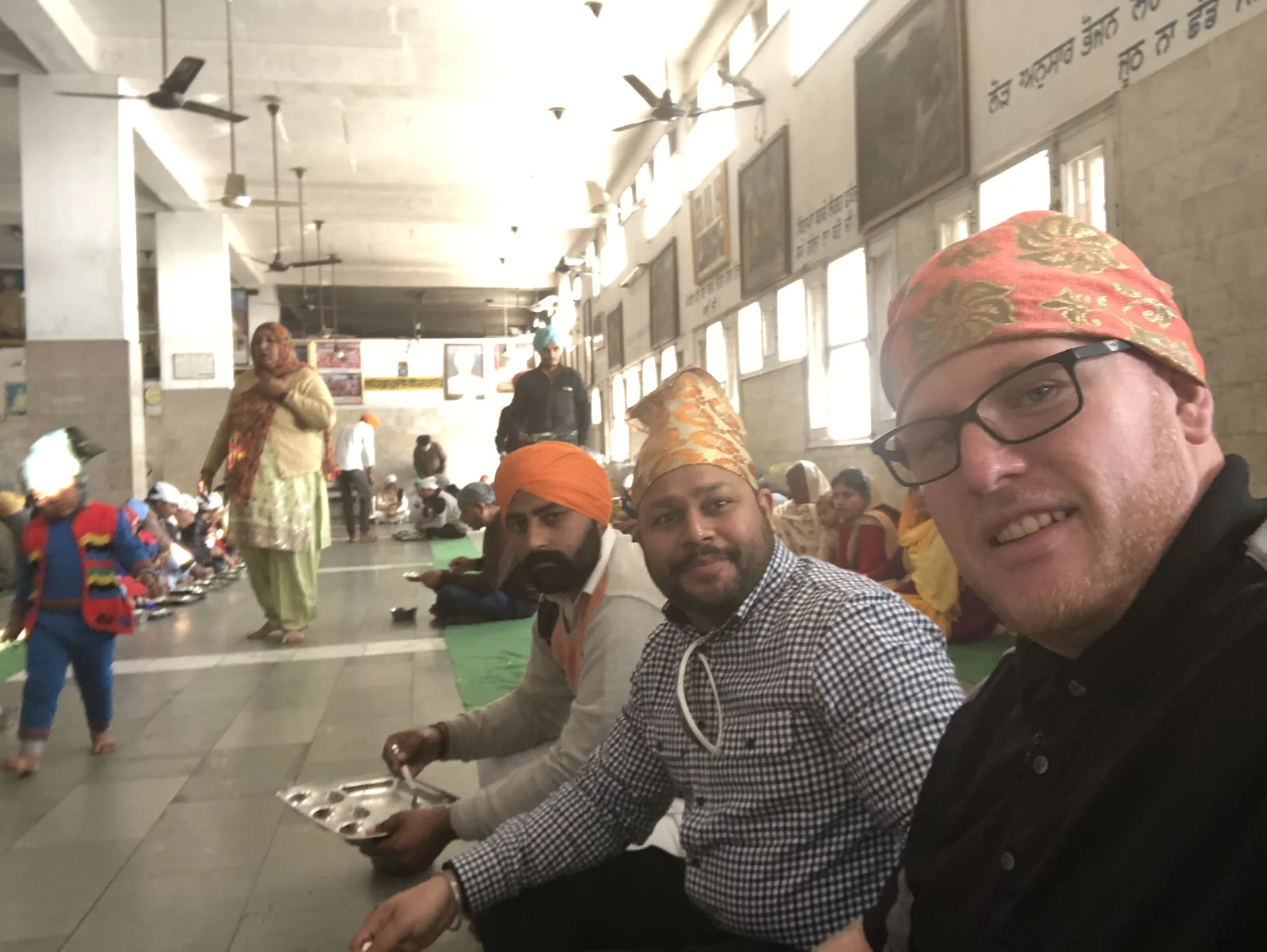 Inside a Sikh temple in India
