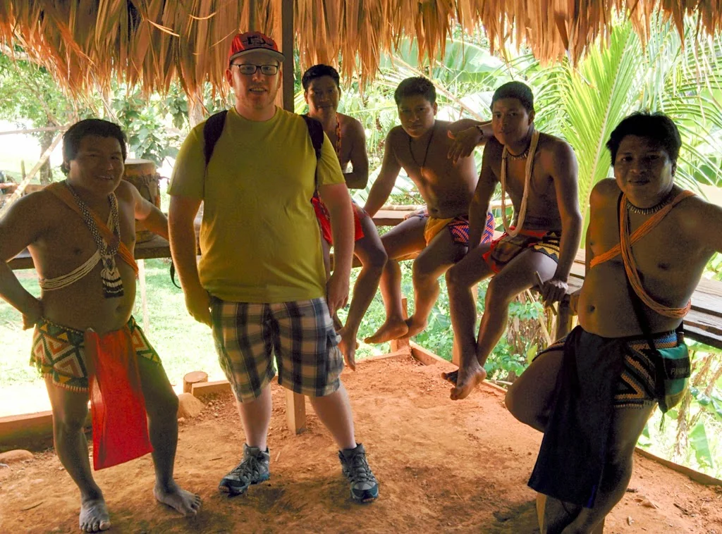 Visiting an indigenous community in the Panamanian rainforest