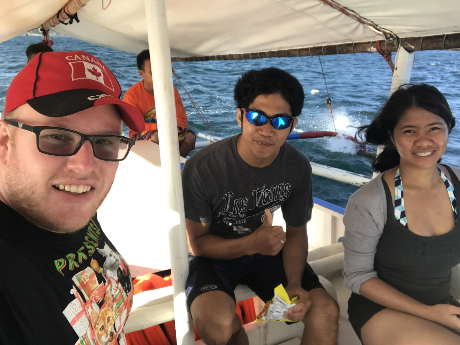 Island hopping by boat in the Philippines