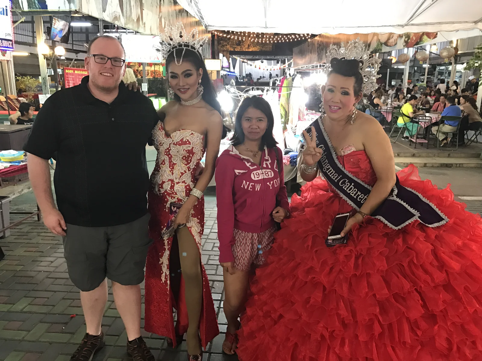 Performers at a cabaret show in Thailand