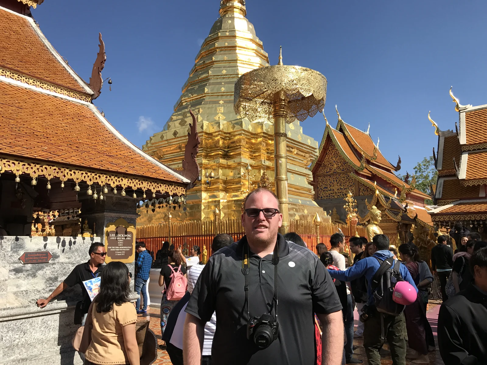 Ornate temple complex in Thailand