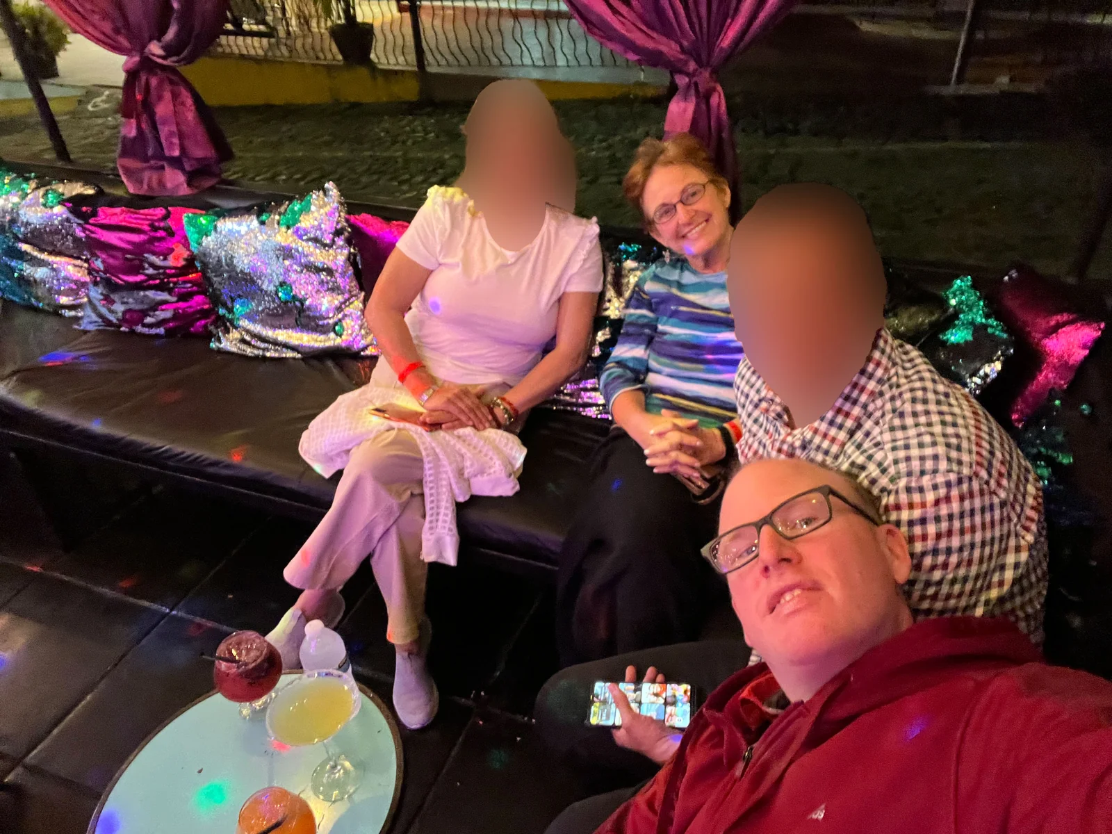 Out for a Lady Gaga show at The Palm Cabaret in Puerto Vallarta — this was the kind of trip the good years produced