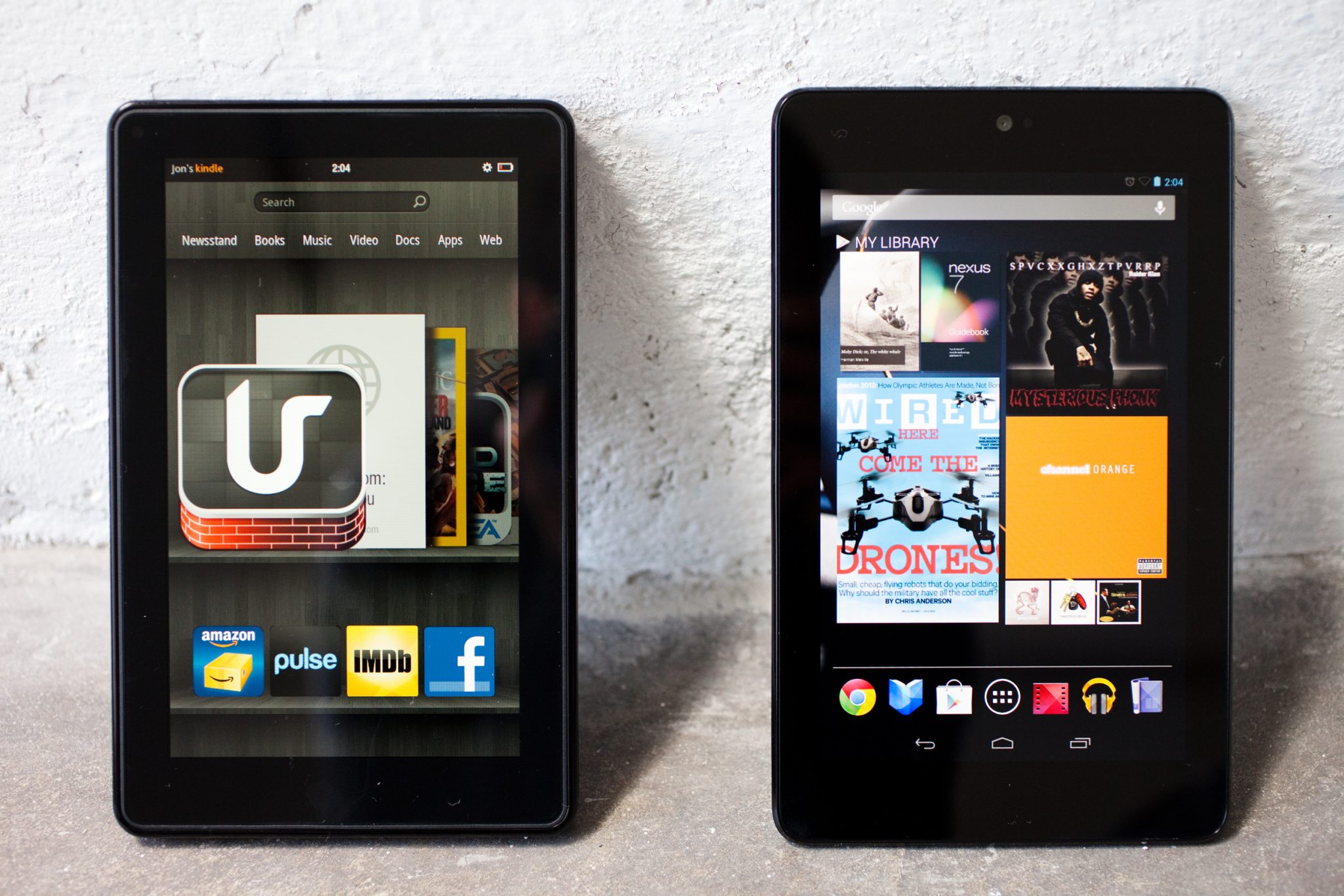 Kindle Fire HD vs. Nexus 7 Tablet